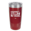 A Beard is the Difference Between Mr and Sir - Laser Engraved Stainless Steel Drinkware - 2036 -