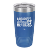 A Beard is the Difference Between Mr and Sir - Laser Engraved Stainless Steel Drinkware - 2036 -