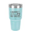 A Beard is the Difference Between Mr and Sir - Laser Engraved Stainless Steel Drinkware - 2036 -