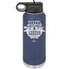 Dad's Barbecue The Man the Myth the Legend - Laser Engraved Stainless Steel Drinkware - 2038 -
