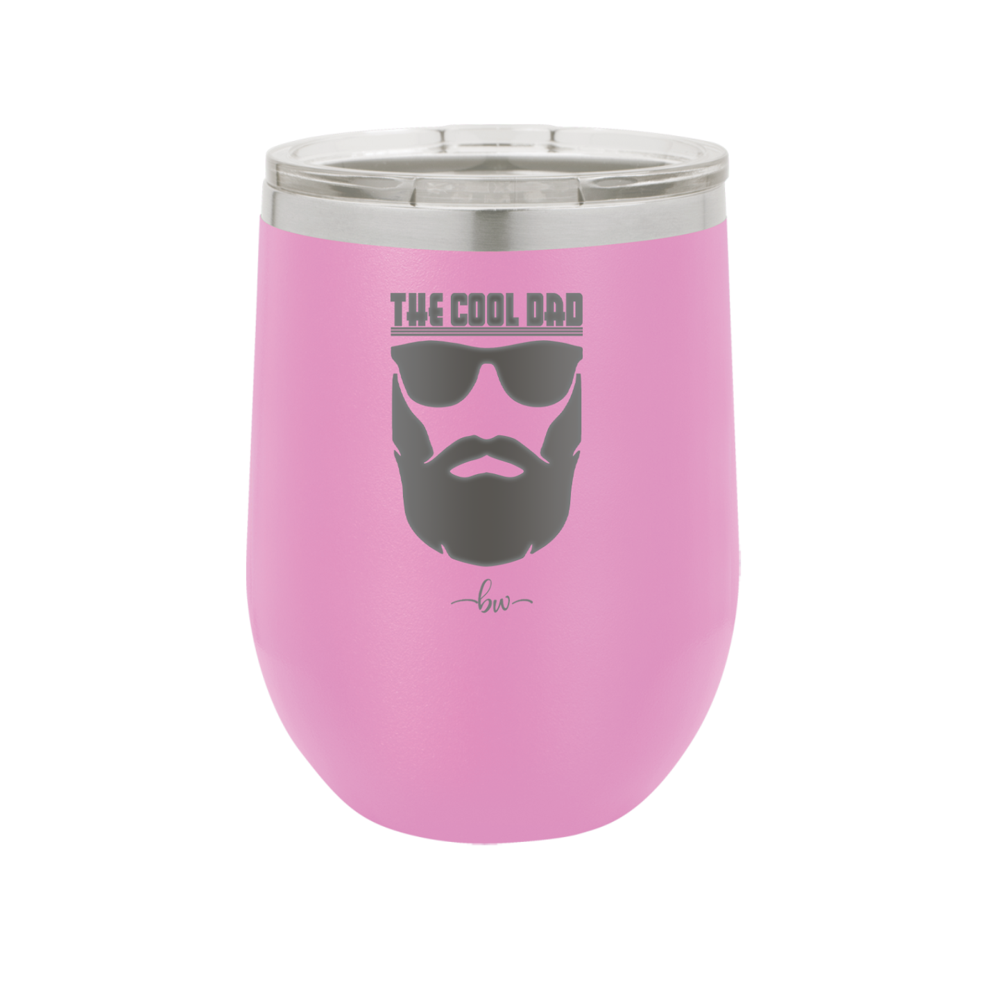 The Cool Dad Sunglasses with Beard - Laser Engraved Stainless Steel Drinkware - 2045 -