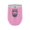 The Cool Dad Sunglasses with Beard - Laser Engraved Stainless Steel Drinkware - 2045 -