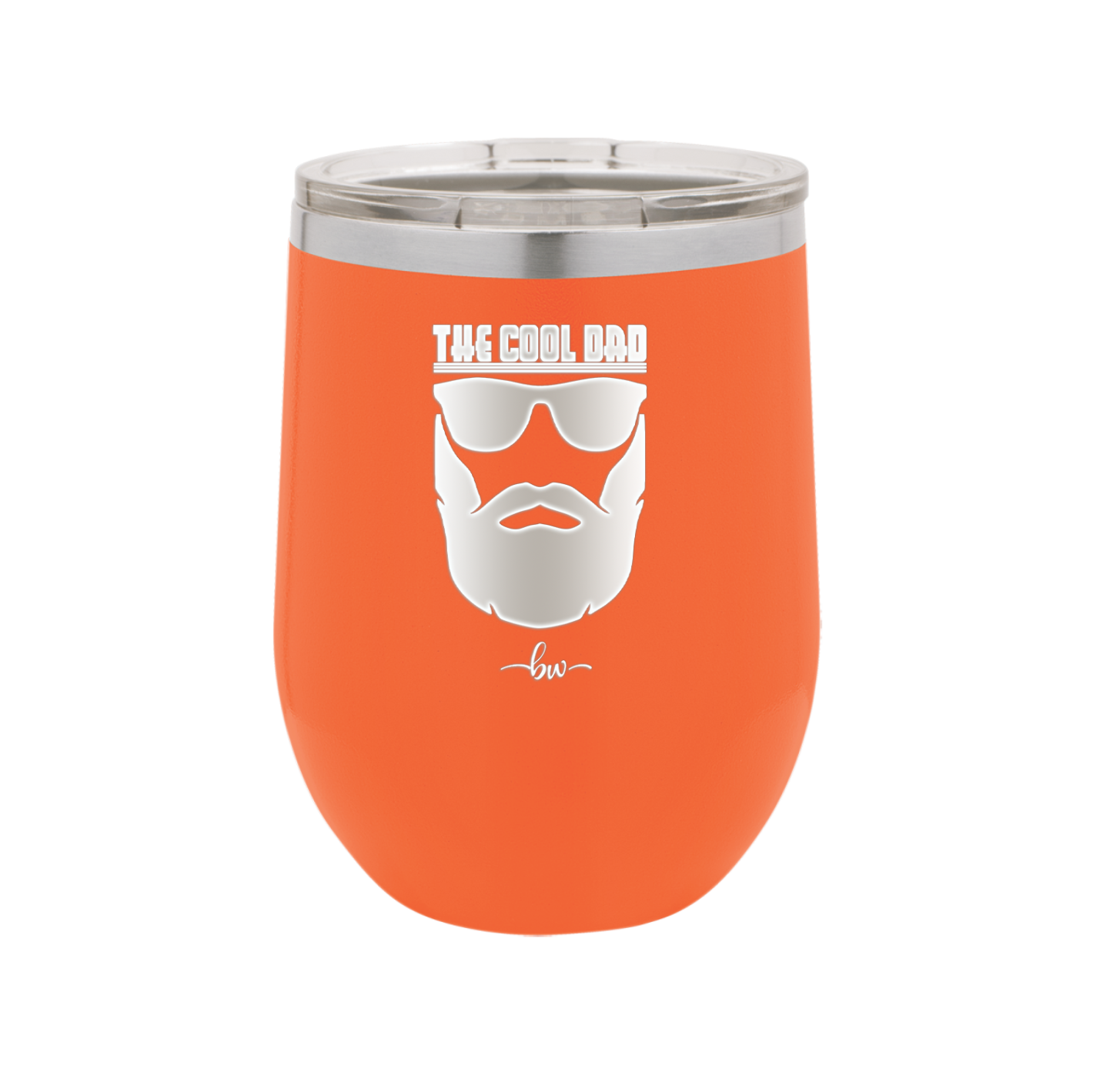 The Cool Dad Sunglasses with Beard - Laser Engraved Stainless Steel Drinkware - 2045 -