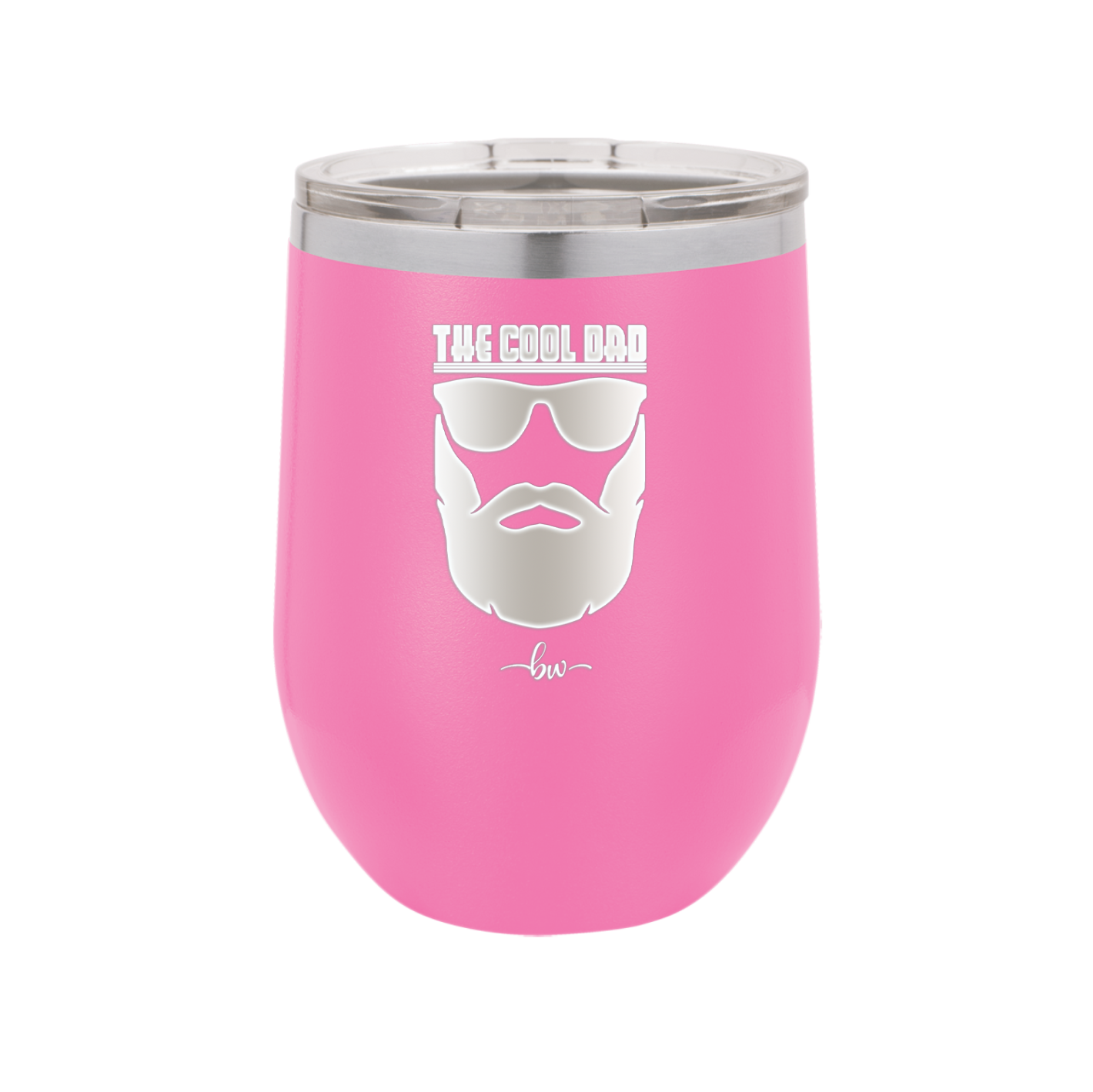 The Cool Dad Sunglasses with Beard - Laser Engraved Stainless Steel Drinkware - 2045 -