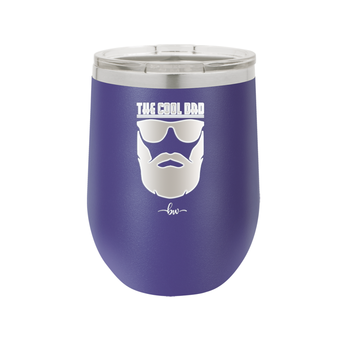 The Cool Dad Sunglasses with Beard - Laser Engraved Stainless Steel Drinkware - 2045 -