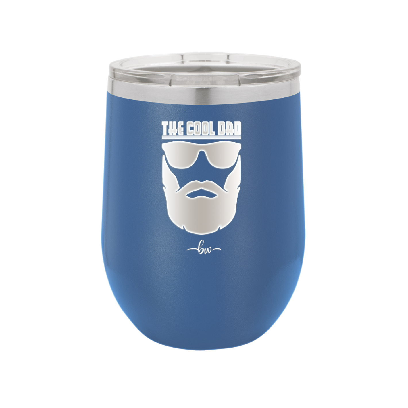 The Cool Dad Sunglasses with Beard - Laser Engraved Stainless Steel Drinkware - 2045 -