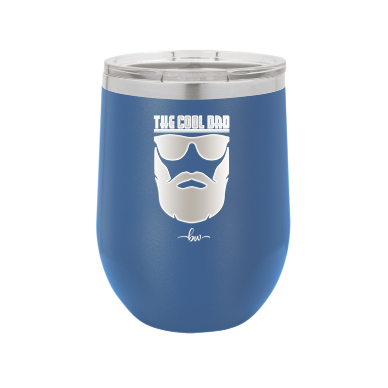 The Cool Dad Sunglasses with Beard - Laser Engraved Stainless Steel Drinkware - 2045 -
