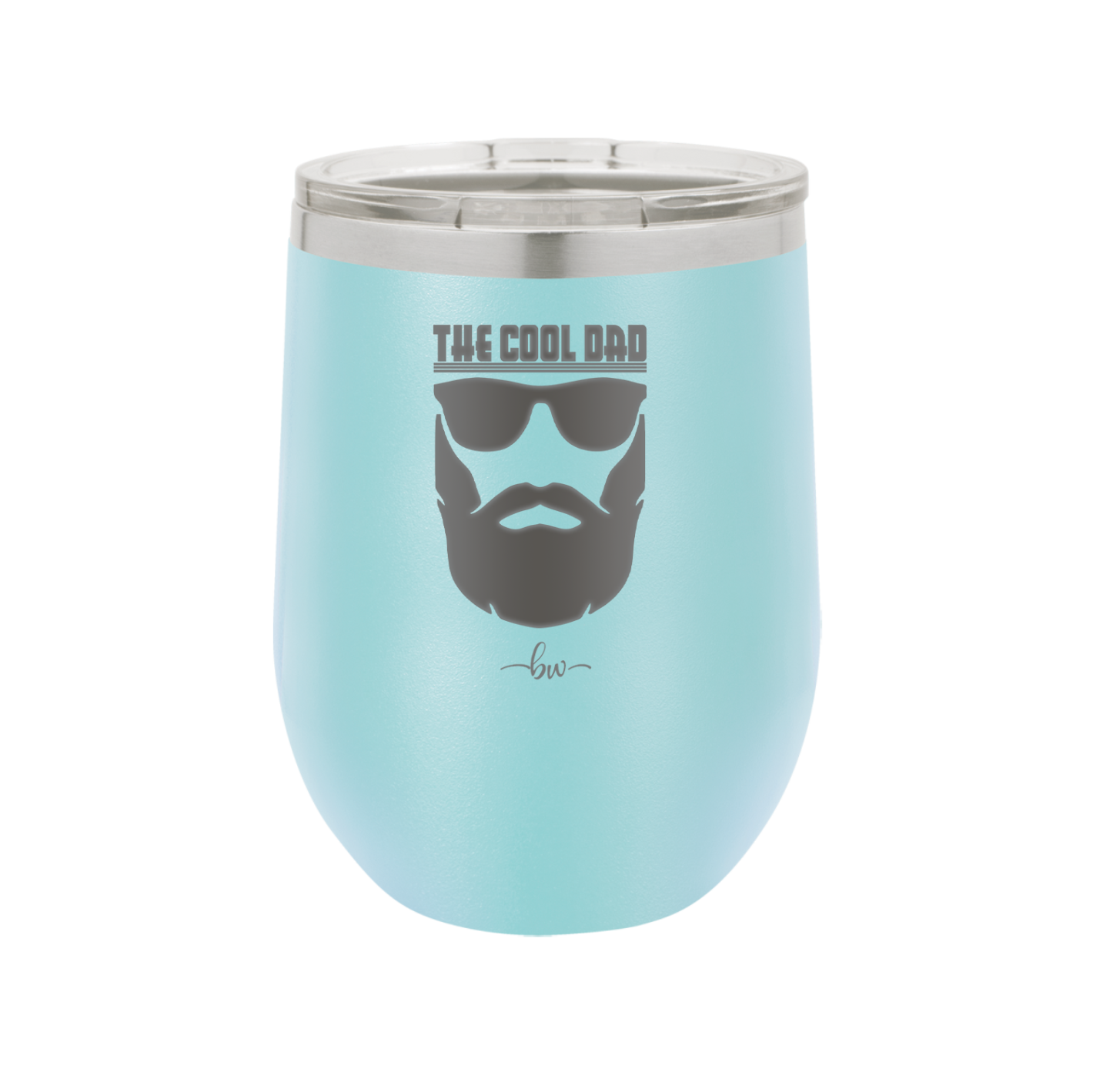 The Cool Dad Sunglasses with Beard - Laser Engraved Stainless Steel Drinkware - 2045 -