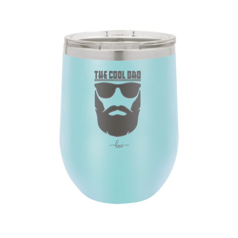 The Cool Dad Sunglasses with Beard - Laser Engraved Stainless Steel Drinkware - 2045 -