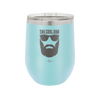 The Cool Dad Sunglasses with Beard - Laser Engraved Stainless Steel Drinkware - 2045 -