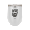 The Cool Dad Sunglasses with Beard - Laser Engraved Stainless Steel Drinkware - 2045 -
