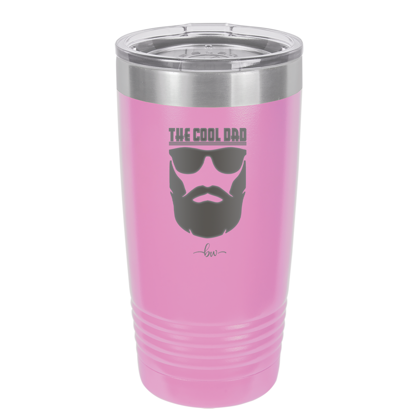 The Cool Dad Sunglasses with Beard - Laser Engraved Stainless Steel Drinkware - 2045 -