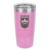 The Cool Dad Sunglasses with Beard - Laser Engraved Stainless Steel Drinkware - 2045 -