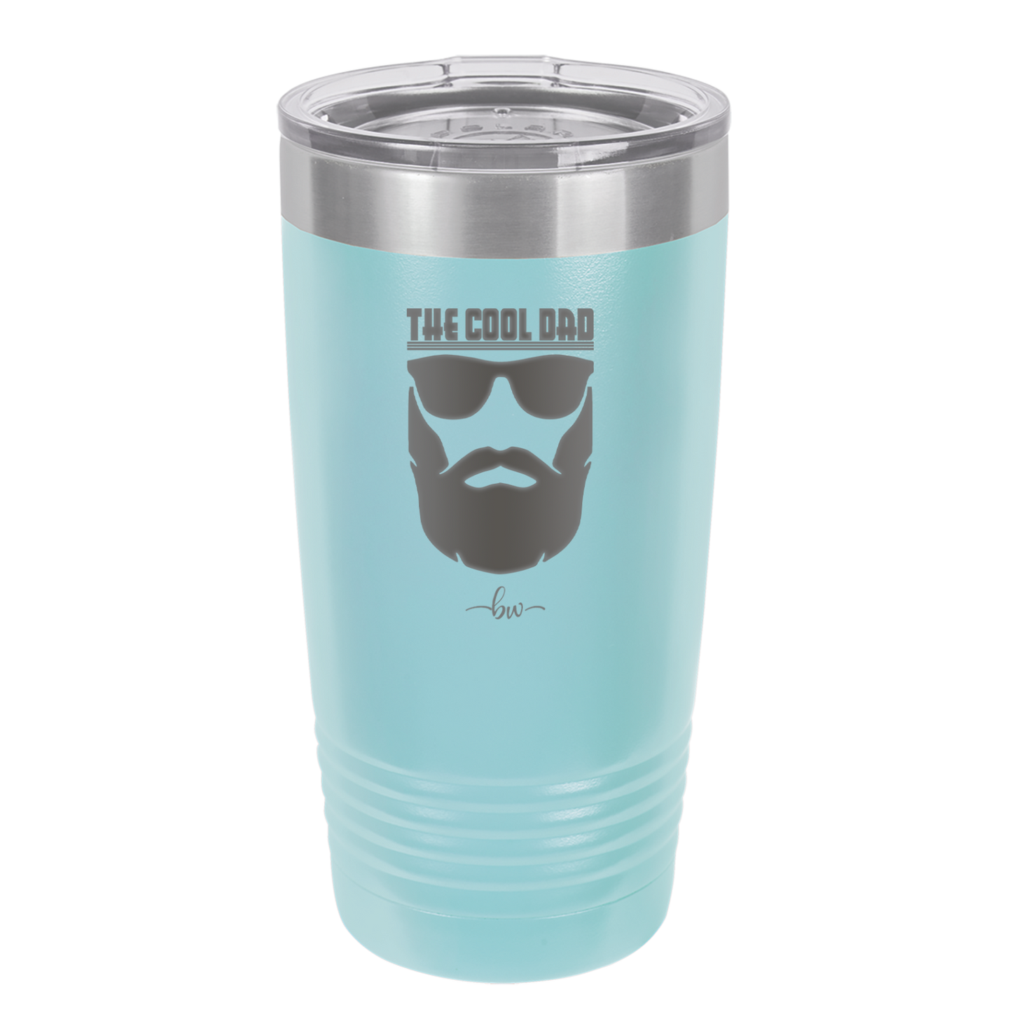 The Cool Dad Sunglasses with Beard - Laser Engraved Stainless Steel Drinkware - 2045 -