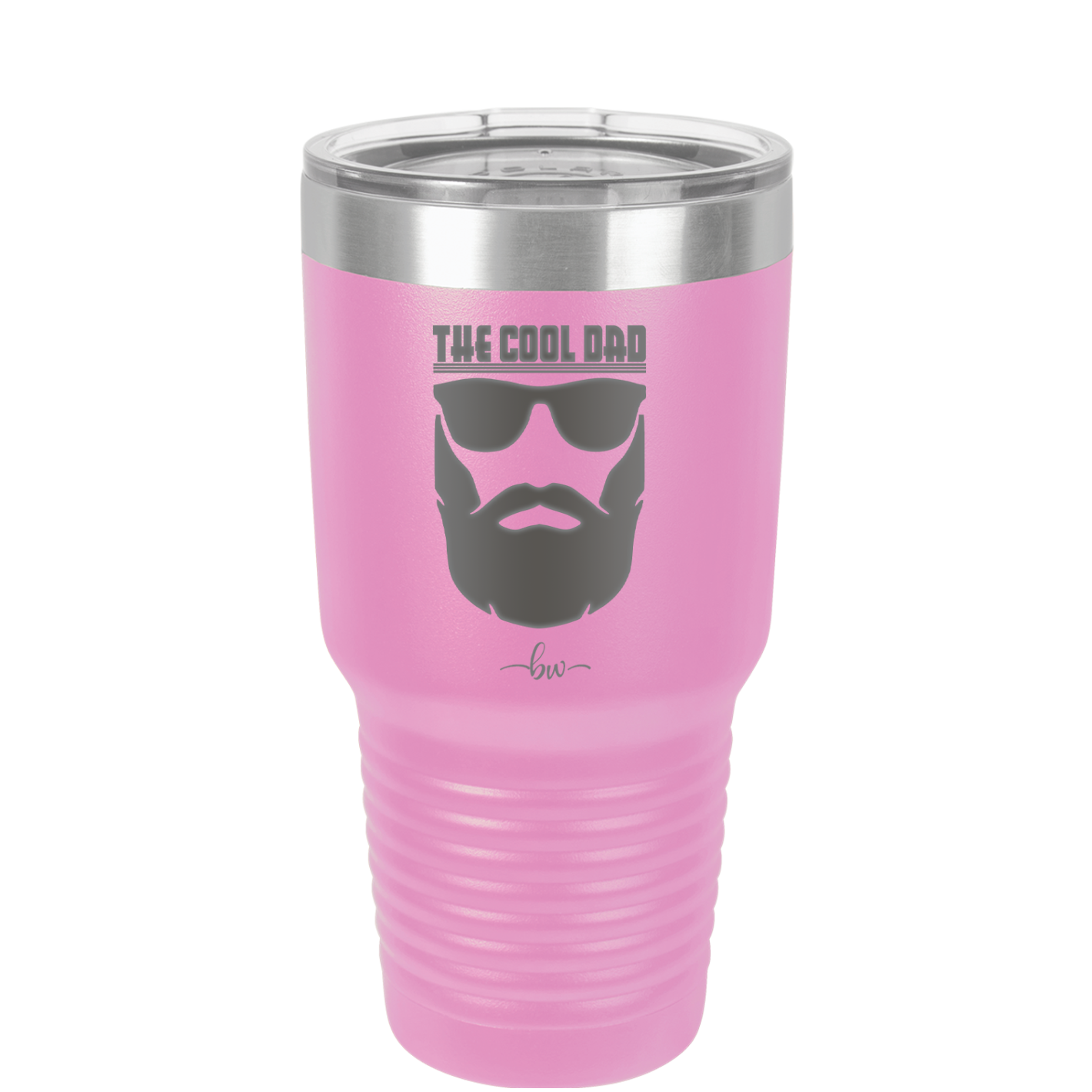 The Cool Dad Sunglasses with Beard - Laser Engraved Stainless Steel Drinkware - 2045 -