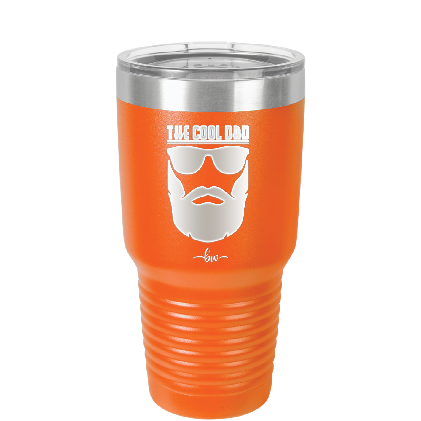 The Cool Dad Sunglasses with Beard - Laser Engraved Stainless Steel Drinkware - 2045 -
