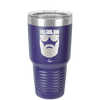 The Cool Dad Sunglasses with Beard - Laser Engraved Stainless Steel Drinkware - 2045 -