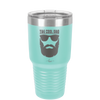 The Cool Dad Sunglasses with Beard - Laser Engraved Stainless Steel Drinkware - 2045 -