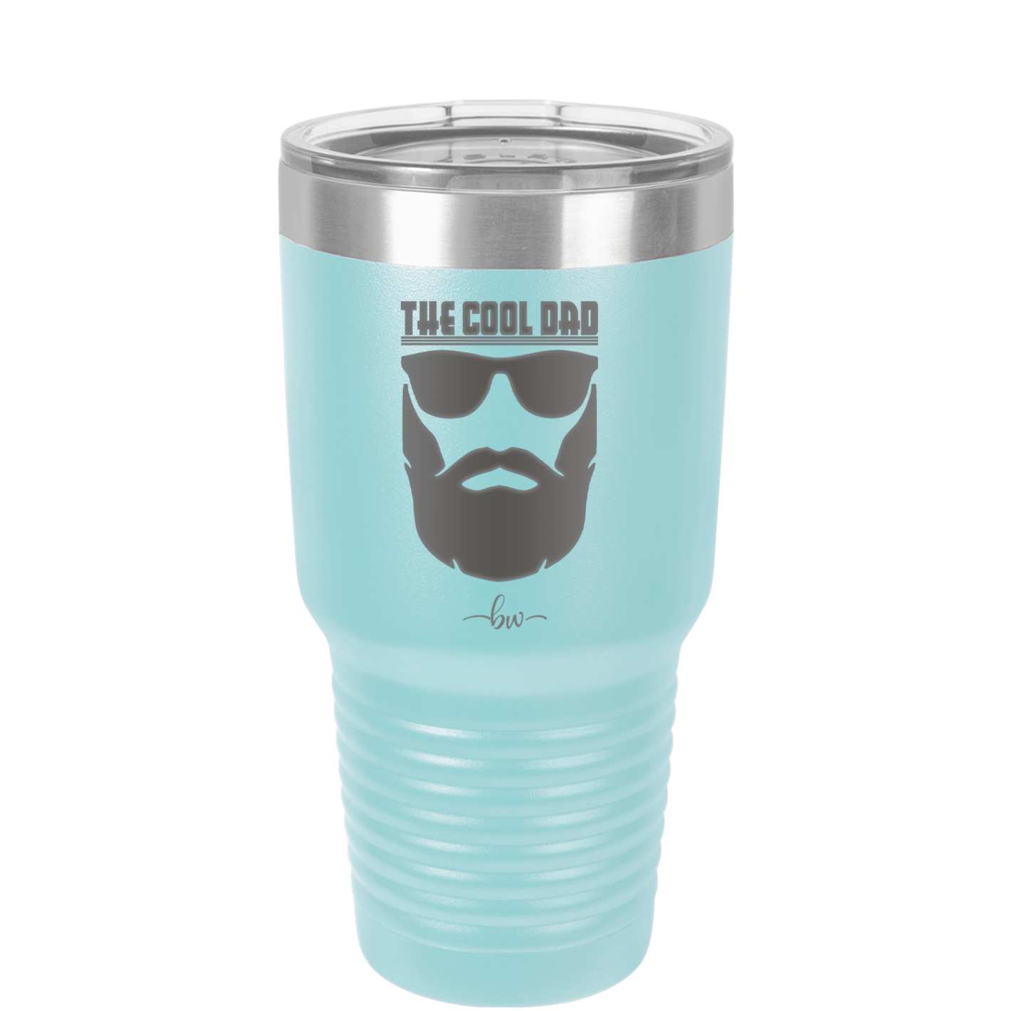 The Cool Dad Sunglasses with Beard - Laser Engraved Stainless Steel Drinkware - 2045 -