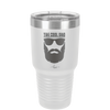 The Cool Dad Sunglasses with Beard - Laser Engraved Stainless Steel Drinkware - 2045 -