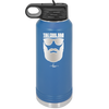 The Cool Dad Sunglasses with Beard - Laser Engraved Stainless Steel Drinkware - 2045 -