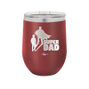 Super Dad with Cape Silhouette - Laser Engraved Stainless Steel Drinkware - 2046 -