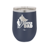 Super Dad with Cape Silhouette - Laser Engraved Stainless Steel Drinkware - 2046 -