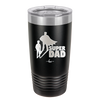 Super Dad with Cape Silhouette - Laser Engraved Stainless Steel Drinkware - 2046 -