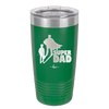Super Dad with Cape Silhouette - Laser Engraved Stainless Steel Drinkware - 2046 -