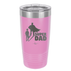 Super Dad with Cape Silhouette - Laser Engraved Stainless Steel Drinkware - 2046 -