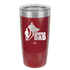Super Dad with Cape Silhouette - Laser Engraved Stainless Steel Drinkware - 2046 -