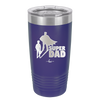 Super Dad with Cape Silhouette - Laser Engraved Stainless Steel Drinkware - 2046 -