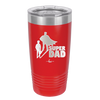 Super Dad with Cape Silhouette - Laser Engraved Stainless Steel Drinkware - 2046 -