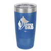 Super Dad with Cape Silhouette - Laser Engraved Stainless Steel Drinkware - 2046 -