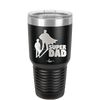 Super Dad with Cape Silhouette - Laser Engraved Stainless Steel Drinkware - 2046 -