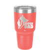 Super Dad with Cape Silhouette - Laser Engraved Stainless Steel Drinkware - 2046 -