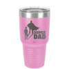 Super Dad with Cape Silhouette - Laser Engraved Stainless Steel Drinkware - 2046 -