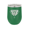 Super Dad with Shield Symbol - Laser Engraved Stainless Steel Drinkware - 2047 -