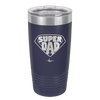 Super Dad with Shield Symbol - Laser Engraved Stainless Steel Drinkware - 2047 -