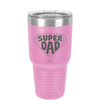 Super Dad with Shield Symbol - Laser Engraved Stainless Steel Drinkware - 2047 -