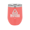 Warning Dad-in-Training - Laser Engraved Stainless Steel Drinkware - 2050 -