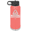 Warning Dad-in-Training - Laser Engraved Stainless Steel Drinkware - 2050 -