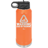 Warning Dad-in-Training - Laser Engraved Stainless Steel Drinkware - 2050 -