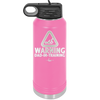 Warning Dad-in-Training - Laser Engraved Stainless Steel Drinkware - 2050 -