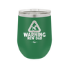 Warning New Dad - Laser Engraved Stainless Steel Drinkware - 2051 -