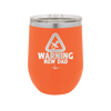 Warning New Dad - Laser Engraved Stainless Steel Drinkware - 2051 -