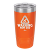 Warning New Dad - Laser Engraved Stainless Steel Drinkware - 2051 -