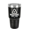 Warning New Dad - Laser Engraved Stainless Steel Drinkware - 2051 -
