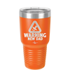 Warning New Dad - Laser Engraved Stainless Steel Drinkware - 2051 -