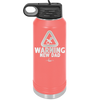 Warning New Dad - Laser Engraved Stainless Steel Drinkware - 2051 -